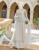Junaid Jamshaid Beige Cotton Net 3 PC JJPW-S-JPS-24-3925 Casuals Eid Prets Collection 2024