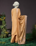 Junaid Jamshaid 3PC-JJLS-W-JW-24-1747 Beige Cambric Embroidered Shades Of Summer 2025