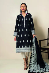 L22111 Black Khaadi Online Spring Summer 2022