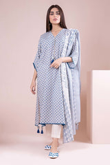 L22122 Blue Khaadi Online Spring Summer 2022