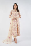 Bareeze Water Lilly-01-Peach Winter Casual Collection 2025