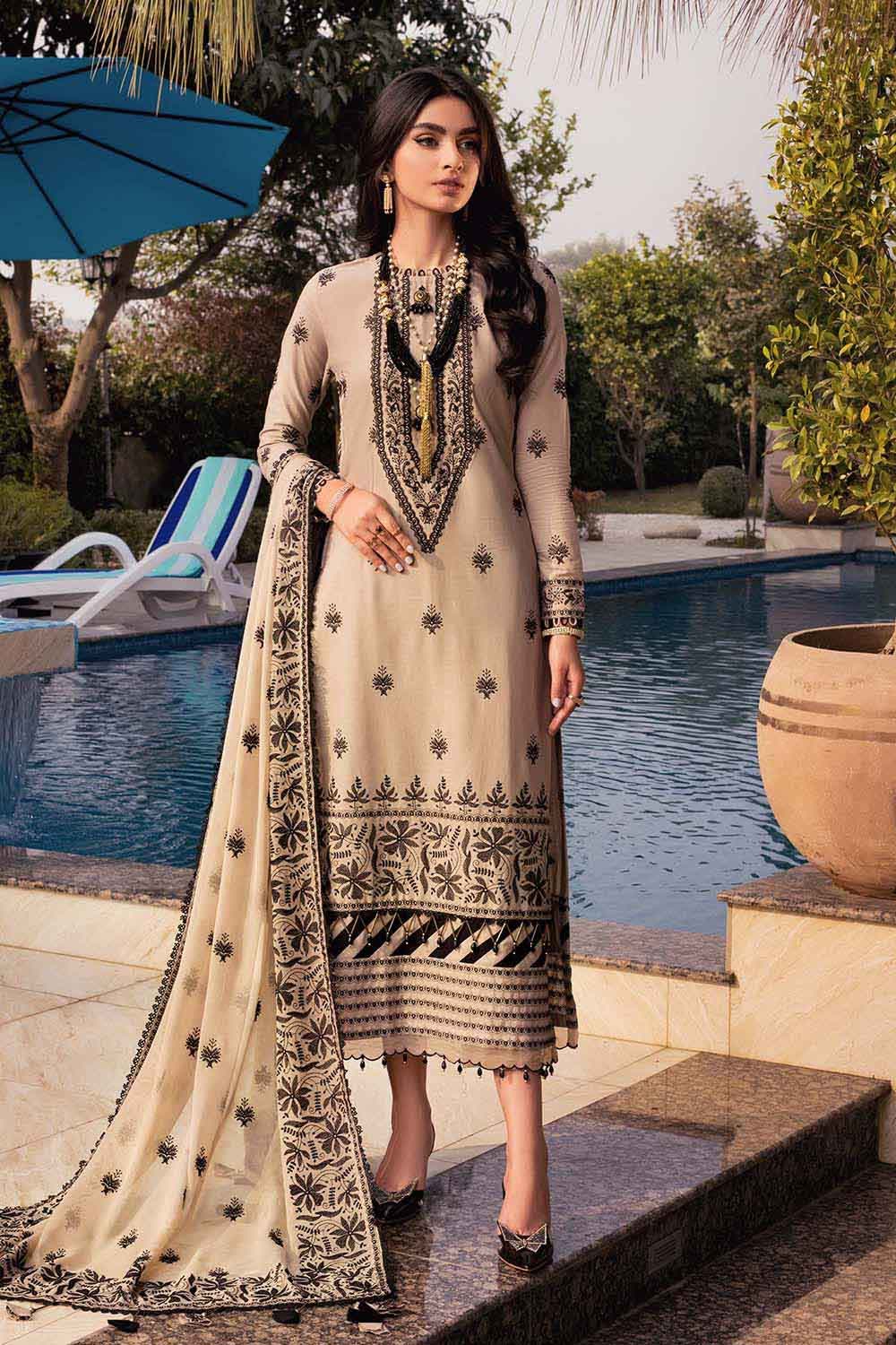 PM-22019 Gul Ahmed Online Premium Lawn Chiffon 2022