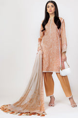 Alkaram Online Ss-11.1-22 Peach Spring Summer 2022 - Pakistani Branded Clothes