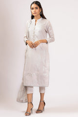 Alkaram Online Ss-13-22 Grey Spring Summer 2022 - Pakistani Branded Clothes