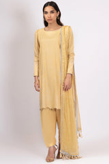 Alkaram Online Ss-14.1-22 Yellow Spring Summer 2022 - Pakistani Branded Clothes