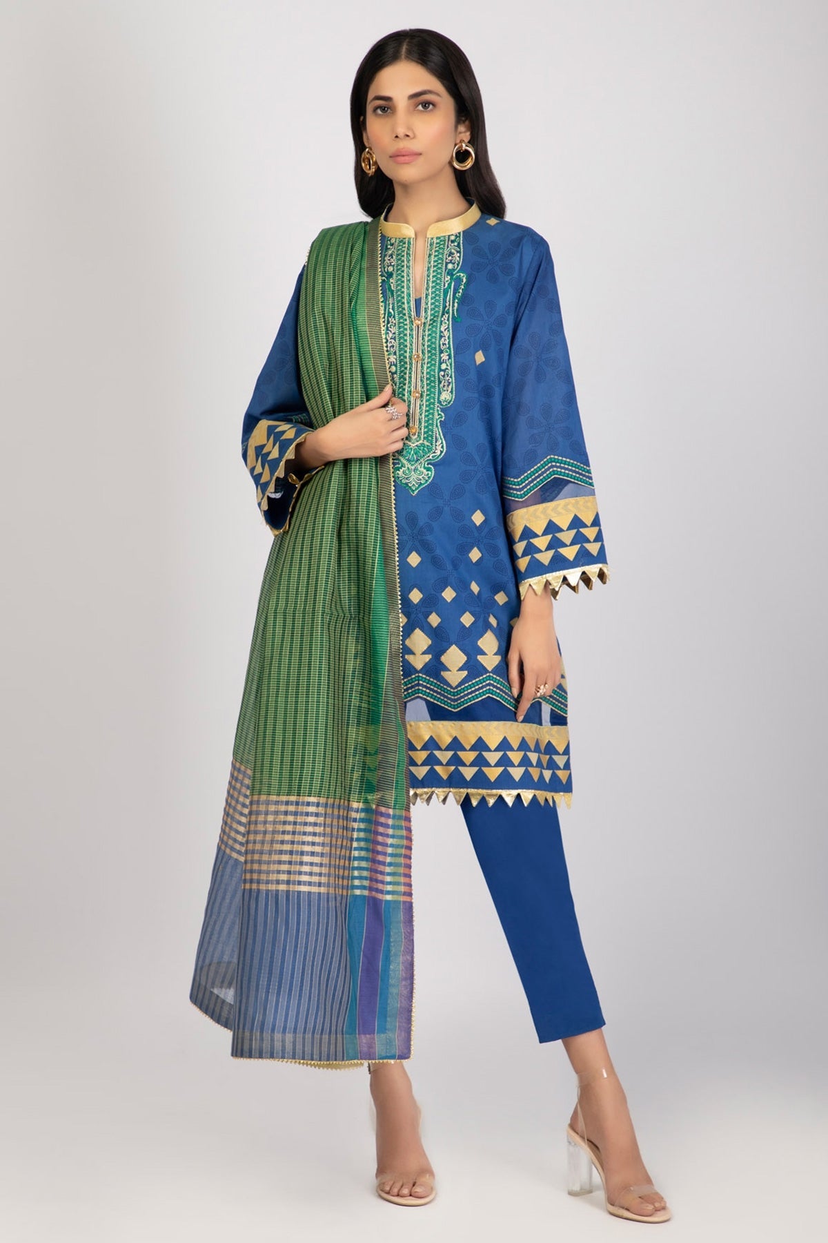 Alkaram Online Ss-22.1-22 Multi Spring Summer 2022 - Pakistani Branded Clothes