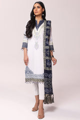 Alkaram Online Ss-28.1-22 White Spring Summer 2022 - Pakistani Branded Clothes