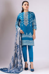 Alkaram Online Ss-32-22 Blue Spring Summer 2022 - Pakistani Branded Clothes