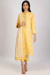 Alkaram Online Ss-8.1-22 Yellow Spring Summer 2022 - Pakistani Branded Clothes