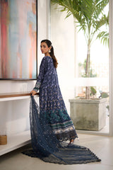 Dhanak SS24DA-2356 Navy Blue Amelie Festive Silk 2024