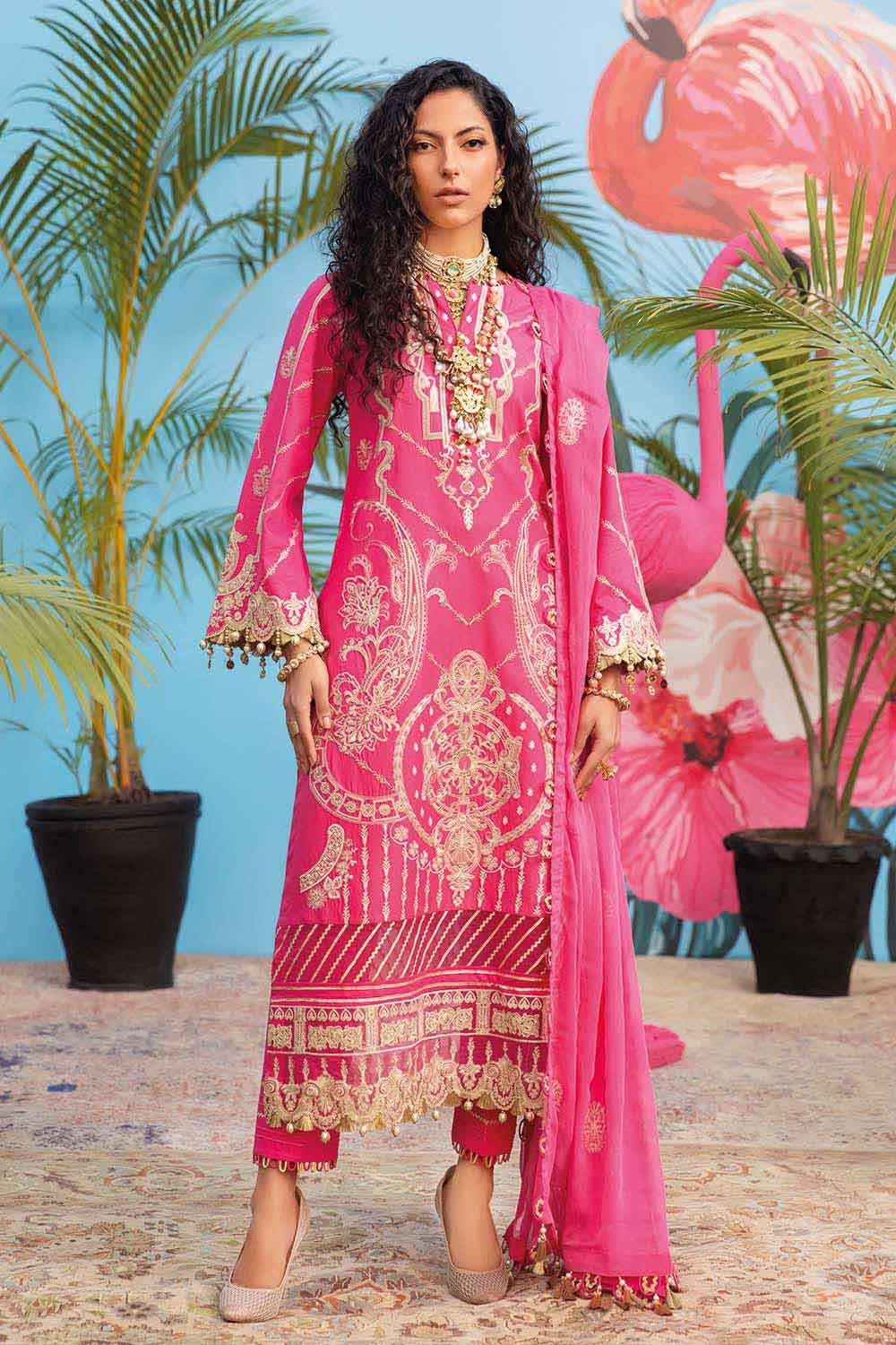 PM-411 Gul Ahmed Online Premium Lawn Chiffon 2022