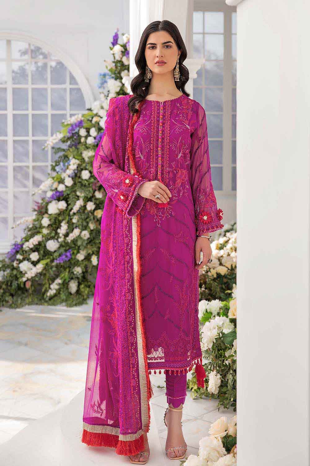 LE-22005 Gul Ahmed Online Premium Lawn Chiffon 2022