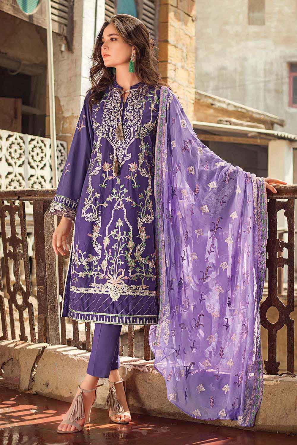 PM-12023 Gul Ahmed Online Premium Lawn Chiffon 2022