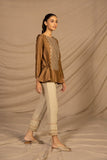 Sapphire ST ACC 39 1 Embroidered Cotton Satin Shirt Winter Vol 1 RTW 2022