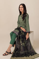 Bonanza Satrangi Sage Green Lawn Collection Vol 1