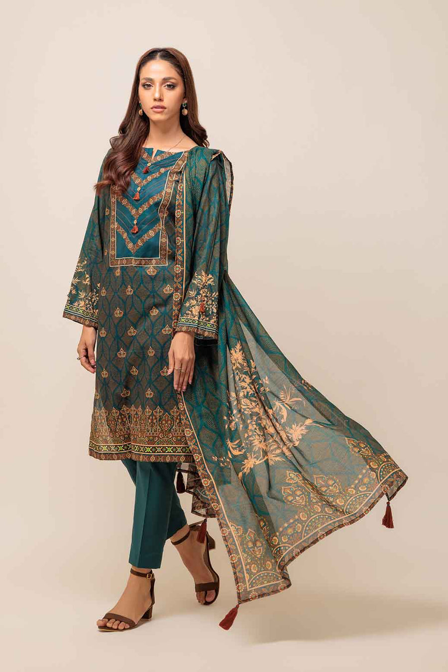 Bonanza Satrangi Artistic Bloom Lawn Collection Vol 1