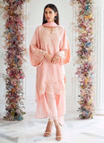 Farah Talib Aziz Blush Coral Silk Shirt And Dupatta Eid Pret 2021