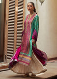 Farah Talib Aziz Carine Emerald Kurta And Dupatta Tim Tim Luxe Silk Pret 2