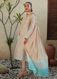Farah Talib Aziz Mindi Beige Shirt And Dupatta Tim Tim Luxe Silk Pret 2