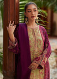 Farah Talib Aziz Jia Plum Shirt And Dupatta Tim Tim Luxe Silk Pret 2