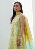 Farah Talib Aziz Pear Embroidered Silk Shirt and Dupatta Eid Edition
