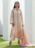 Farah Talib Aziz Dawn Peach Embroidered Silk Shirt and Dupatta Eid Edition