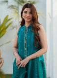 Farah Talib Aziz Shel Emerald Paneled Shirt and Dupatta Eid Edition