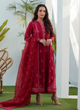Farah Talib Aziz Dion Scarlett Paneled Shirt and Dupatta Eid Edition