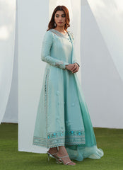 Farah Talib Aziz Anabella Aqua Kalidaar and Draped Dupatta Eid Edition