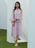Farah Talib Aziz Fay Lavender Silk Cutwork Shirt Eid Edition