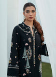 Farah Talib Aziz Petra Black Embroidered Shirt and Dupatta Eid Edition