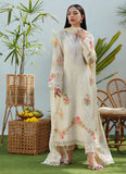 Farah Talib Aziz April Ivory Cross Stitch Cotton Net Shirt and Dupatta Eid Edition