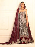 Zainab Chottani Black chiffon spaghetti strapped dress Bridal 2020