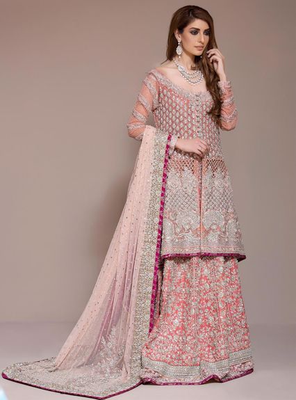 Zainab Chottani Coral Pink Bridal Bridal 2020