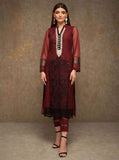Zainab Chottani Freesia maroon Luxury Pret 2020