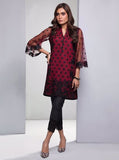 Zainab Chottani Burgundy rouge Luxury Pret 2020
