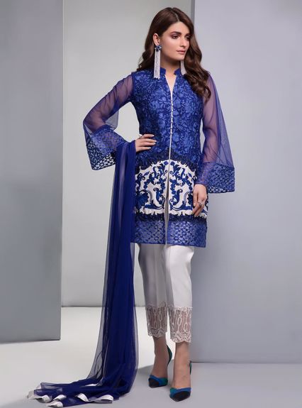 Zainab Chottani Cobalt glaze Luxury Pret 2020