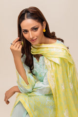 Bonanza Satrangi Lemon Zest Lawn Collection Vol 1