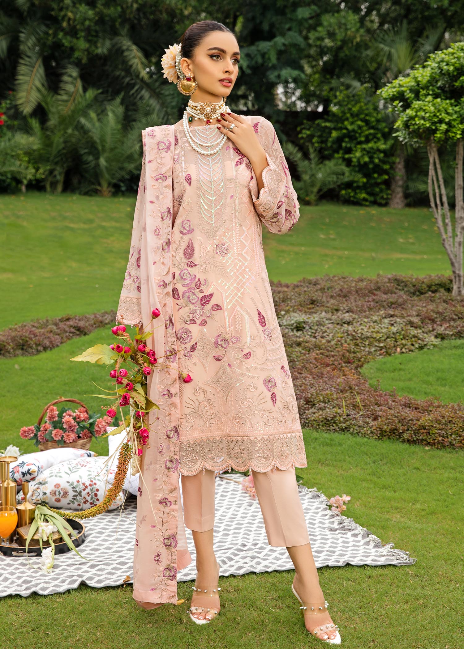 Meeral D-01 Ayzal Lamhey Chiffon Collection