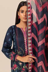 Bonanza Satrangi Midnight Soil Lawn Collection Vol 1