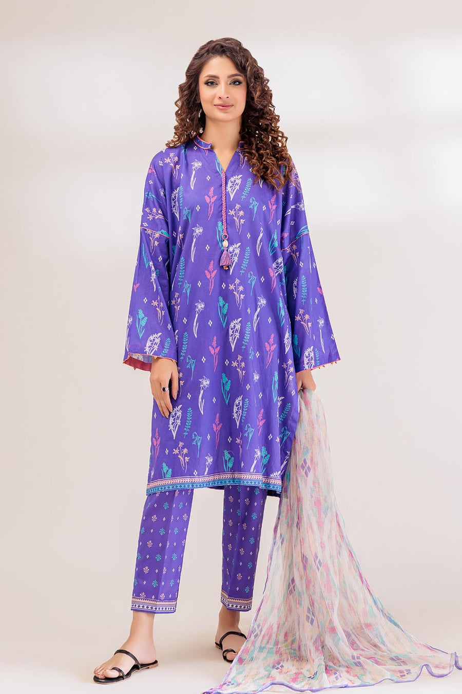 Bonanza Satrangi Orchid Bloom Lawn Collection Vol 1