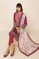 Bonanza Satrangi Red Velvet Lawn Collection Vol 1