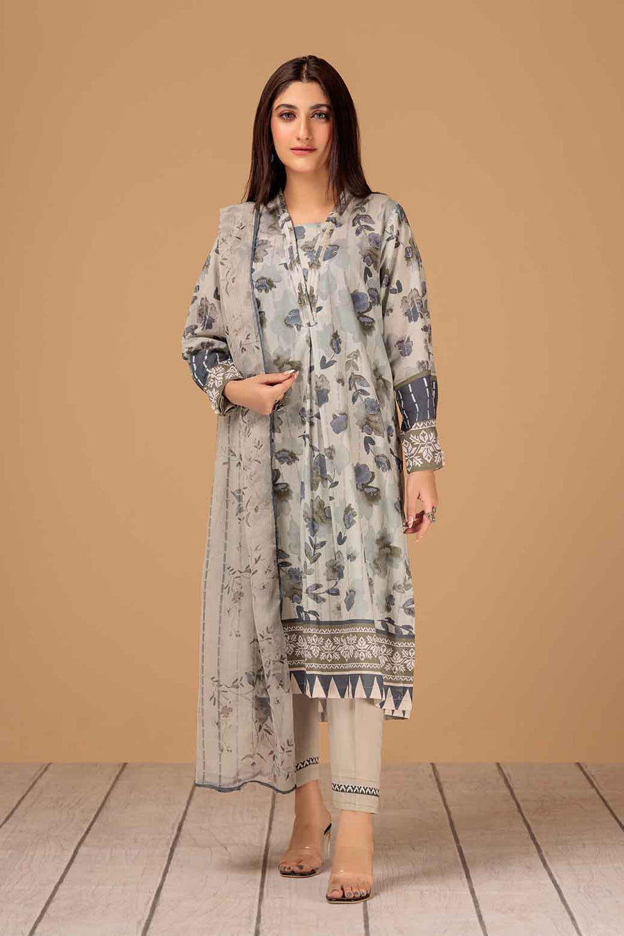 Bonanza Satrangi Ancient Mist Lawn Collection Vol 1