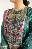 Sapphire U3E DY22V5 9 3 Piece Embroidered Cotton Suit Intermix Collection 2022