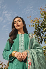 Cross Stitch FLORAL WAVE 3PC Meharbano Lawn 2022
