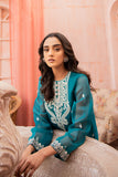 Cross Stitch Teal Rasham Embellished Shirt Luxe Pret Collection 2022