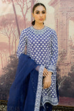 Cross Stitch Royal Blue-3pc Luxe Pret Collection 2022