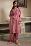 Cross Stitch Coral Bouguet 3PC Chikenkari Lawn
