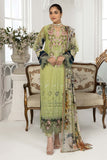 Adan Libas Olive Green Chikankari Lawn 3PC 2022
