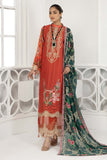 Adan Libas Pale Carmine Chikankari Lawn 3PC 2022